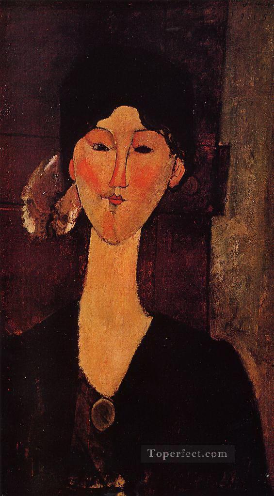 portrait of beatrice hastings 1915 Amedeo Modigliani Oil Paintings